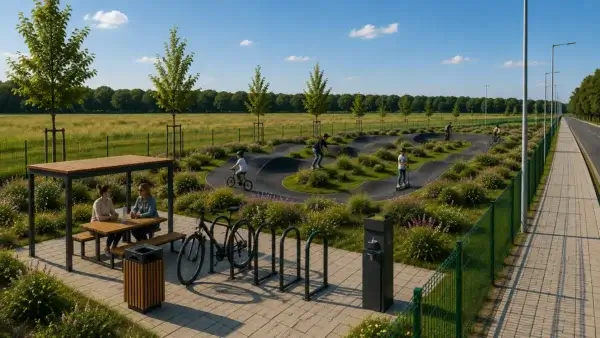 Liepų alėjos „Pump Track“ ir aktyvaus laisvalaikio erdvė